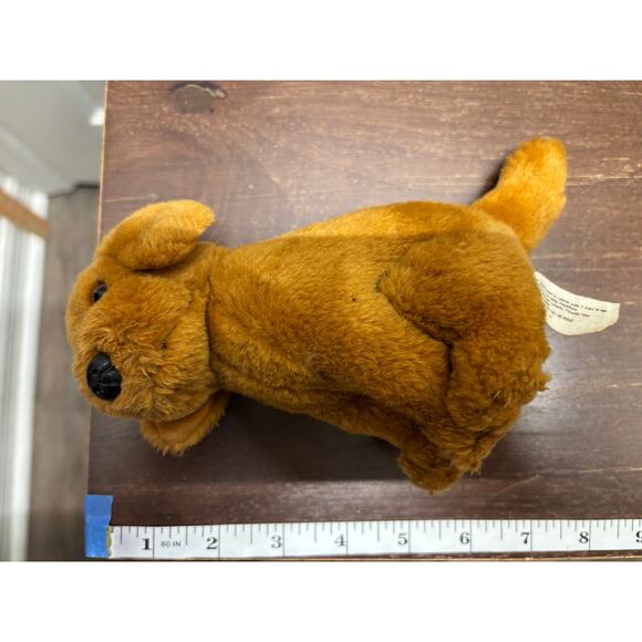 Dog Small Plush Stuffed Animal Golden Retriever Puppy Brown Lab 7" - Picture 5 of 5